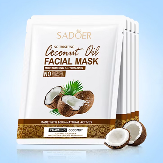 Mascarilla Facial de Coco SADOER - 5pc