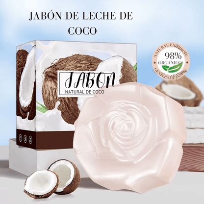 Jabon artesanal de leche de coco